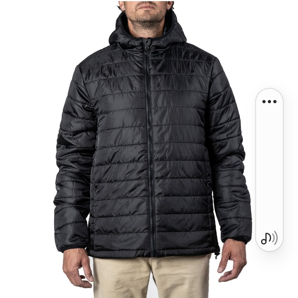 NWT Men's Medium Sonoma Goods For Life Hooded Puffy Jacket